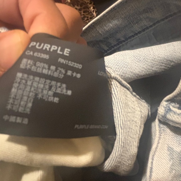 Men's Slim Fit Jeans - Light Blue - Picture 4 of 7